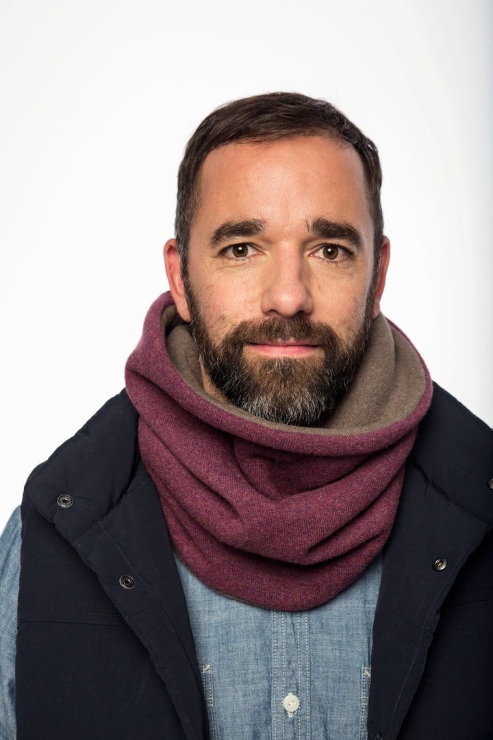 Uno | Leichter Woll-Cowl | Blau