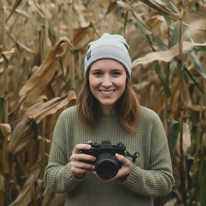 Goro | Beanie | Melange Grau