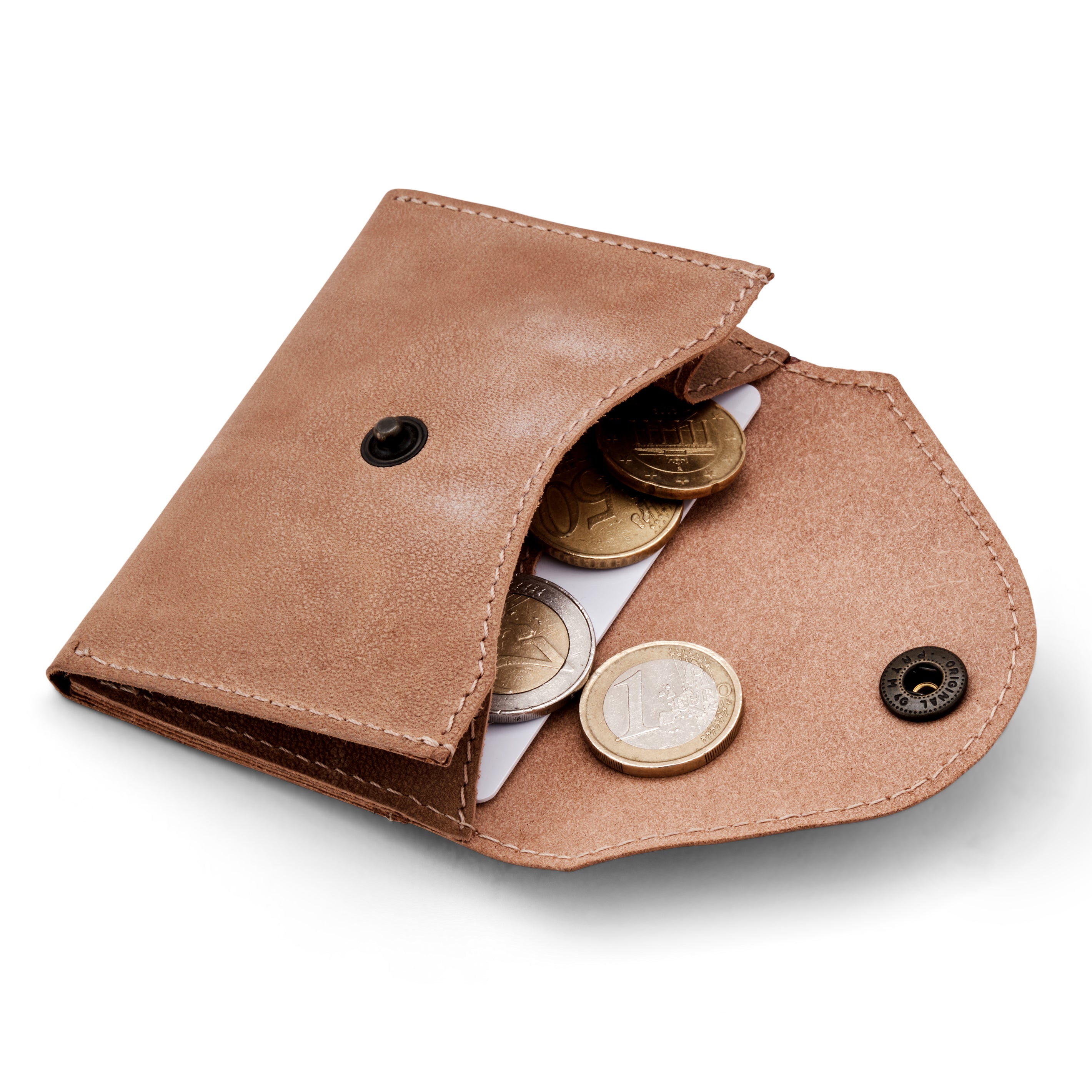 Card holder wallet with coin pocket best sale