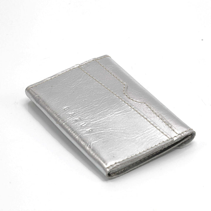 Cards & Coins | Silver leather card case