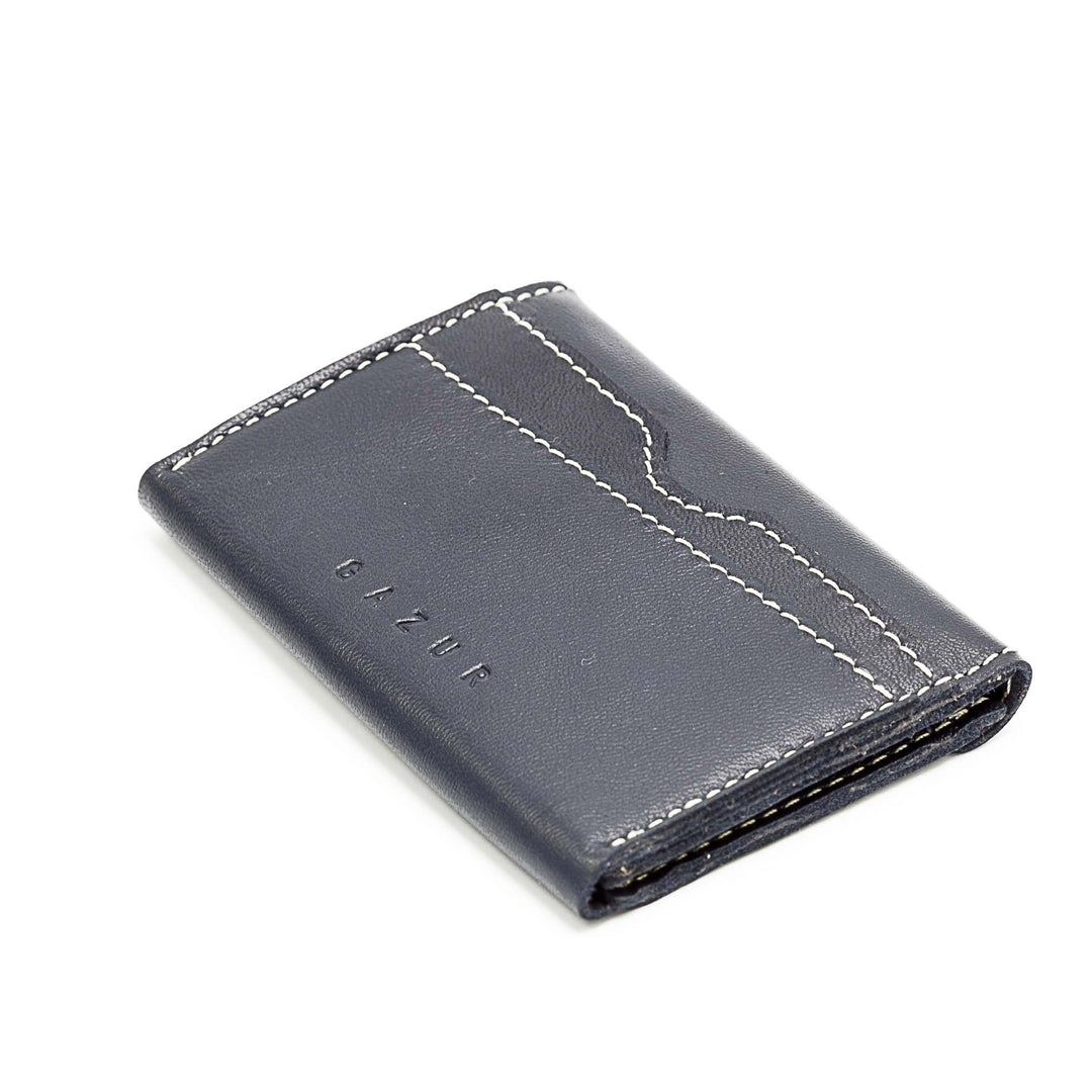 Cards & Coins | Smooth black leather card holder